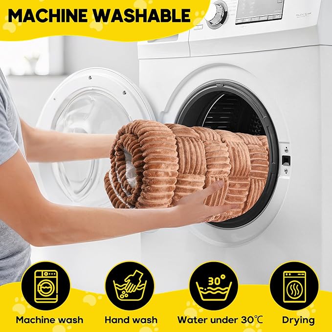 Dog Car Bed Mat, Non-Slip Backseat Extender Pet Blanket, Plaid Dog Bed for SUVs, Sedans & Trucks, Chew-Resistant Travel Pad for Dogs, Easy Clean & Scratch-Proof & Comfort (50"x24.6") Brown-Mewly Pet