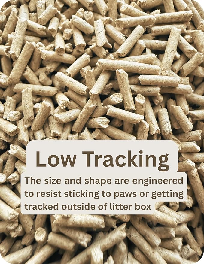 Plant-Based Bamboo Fiber Cat Litter, Green & Eco Friendly, Flushable & Resealable, Instant Clumping, Dust Free, Odor Control, 5.3Pounds, Unscented-Mewly Pet