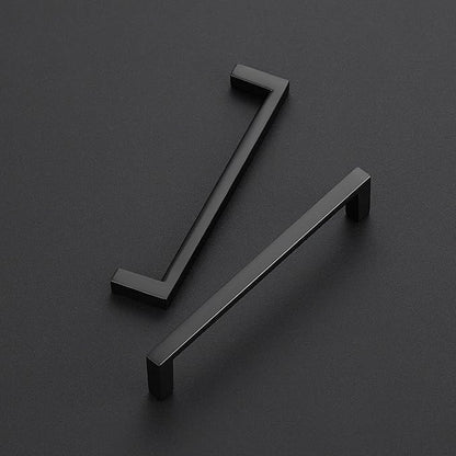 Ravinte 30 Pack Matte Black Cabinet Pulls, 5 Inch (128mm) Hole Center Slim Kitchen Handles, Square Drawer Pulls for Cabinets & Cupboards, Hardware