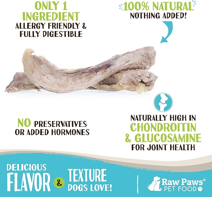 Raw Paws Freeze Dried Duck Necks for Dogs, 5-oz - Made in USA - All Natural Duck Dog Treats - Single Ingredient-Mewly Pet