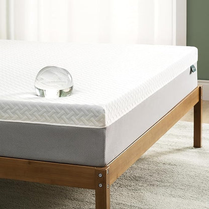 ZINUS 8 Inch Green Tea Essential Memory Foam Mattress [New Version], Full, Fiberglass Free, Medium Feel, Breathable Airflow Memory Foam, Certified Safe Foams & Fabric, Mattress in A Box