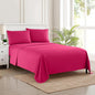 RV Short Queen Sheet Set with Built-In Sheet Straps -✅ Deep Pocket Recreational Vehicle Camper Size Fitted Sheet, Flat Sheet & Pillowcases -✅ Soft, Wrinkle-Free, Secure Fit -✅ Fuschia