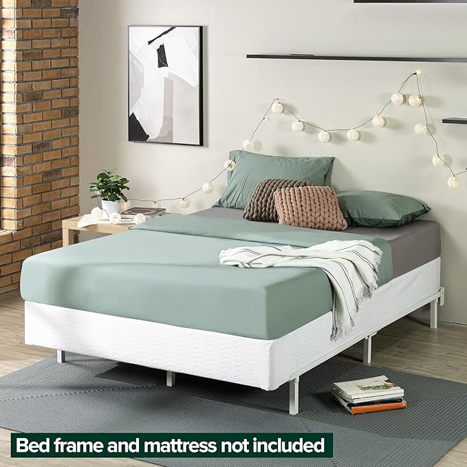 ZINUS 9 Inch King Metal Smart Box Spring with Quick Assembly, Mattress Foundation, Strong Metal Frame, Easy Assembly