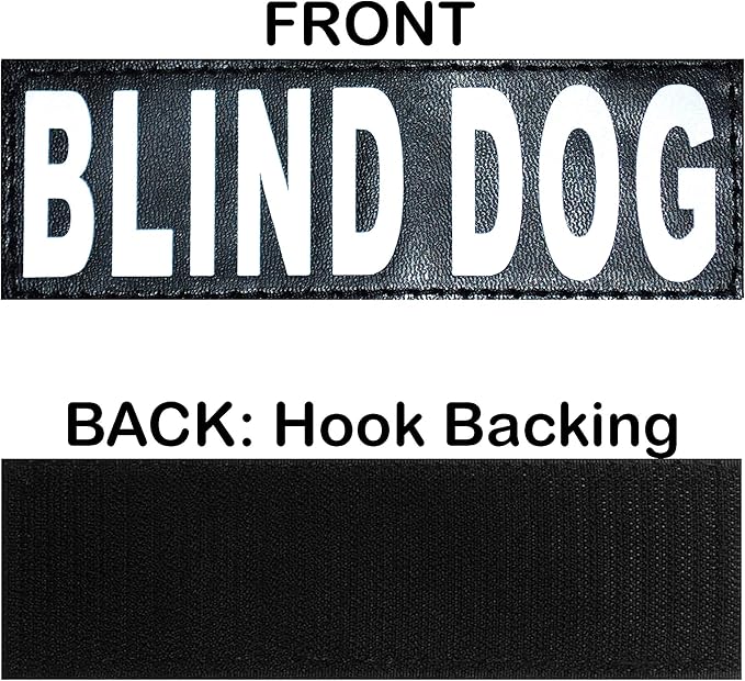 Doggie Stylz Blind Dog Harness No Pull No Escape Dog Vest for Blind Dogs Adjustable Vest with Handle Blind Dog Accessories and Patches for Training and Mobility-Mewly Pet