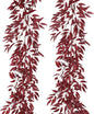 RECUTMS Artificial Hanging Willow Leaves Vine Twigs 2Pcs 5.7Ft Fake Silk Burgundy Leaf Ivy Fall Garland Faux Greenery Indoor Outdoor Valentines Day Wedding Birthday Christmas Thanksgiving Party Decor