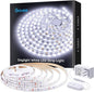 Govee White LED Strip Lights, Upgraded 16.4ft Dimmable LED Light Strip 6500K Bright Daylight White, Strong Adhesive, 300 LEDs Flexible Tape Lights for Mirror, Kitchen Cabinet, Bedroom, Christmas Decor