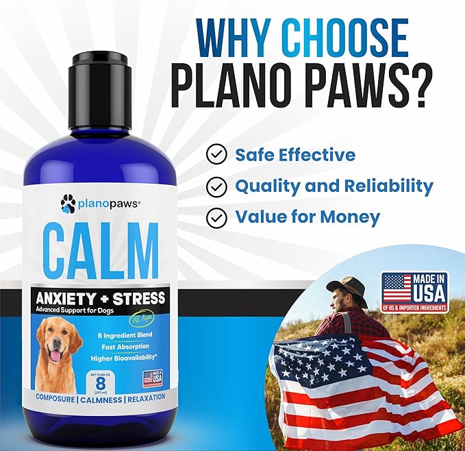 Dog Anxiety Relief - Faster Absorption Than Hemp Calming Chews for Dogs - Dog Calming Chews Alternative - Hemp Oil and Melatonin for Dogs - Liquid Dog Calming Treats for Thunder, Fireworks, Sleep Aid-Mewly Pet