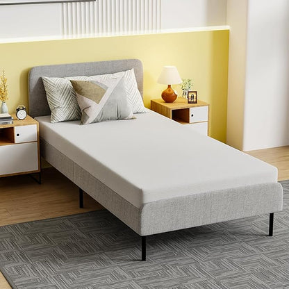 PayLessHere 5 Inch Twin XL Gel Memory Foam Mattress Fiberglass Free/CertiPUR-US Certified/Bed-in-a-Box/Cool Sleep & Comfy Support