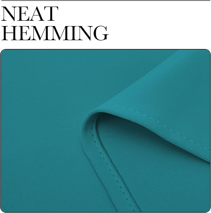 NICETOWN Room Darkening Curtains 108 inch Length 2 Panels, Peacock Teal, 2 Pieces, W55, Thermal Insulated Grommet Blackout Curtains for Modern Casual Elegant Bedroom Kids Room Theme Decoration