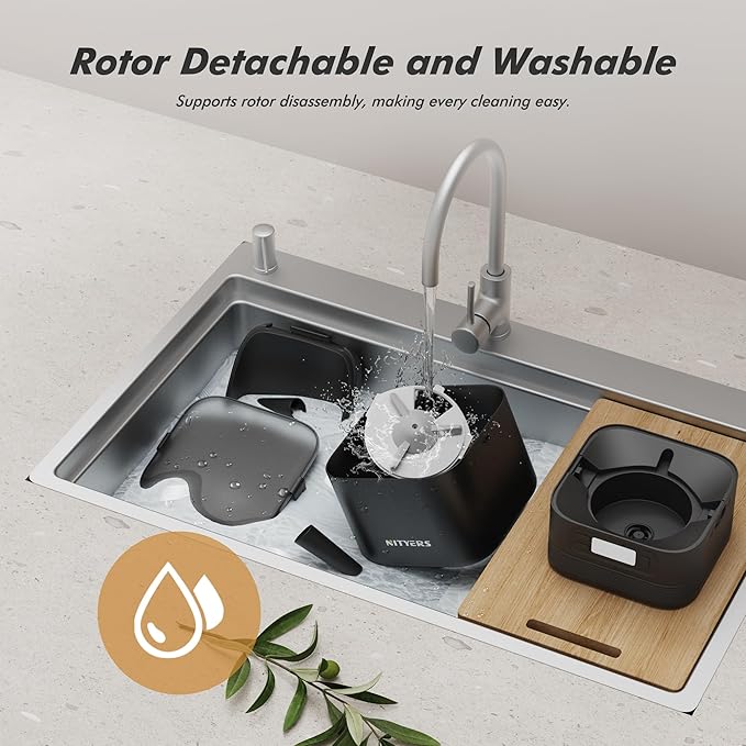 Automatic Cat Feeder - Nityers 4L Timed Cat Dry Food Dispenser, Programmable Portion Size,1-6 Meals Per Day, Dual Power Supply, Detachable Washable, Auto Pet Feeder for Cats and Small Dogs-Mewly Pet