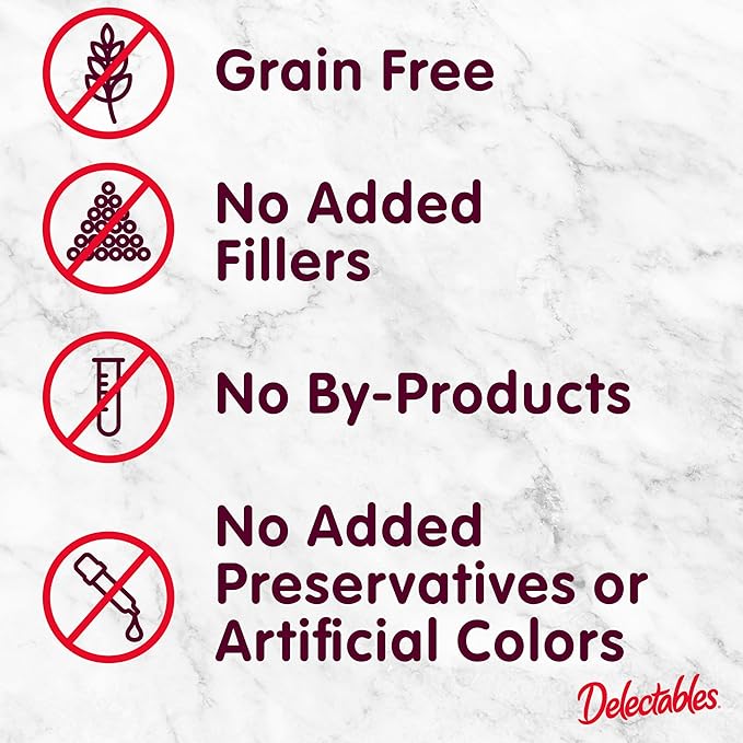 Delectables Squeeze Up Non-Seafood Variety Pack, Creamy Squeezable Puree, Lickable Wet Cat Treats, Grain Free, No Added Fillers, No By-Products, No Added Preservatives, 0.5 Ounces Tube, 54 Tubes Total-Mewly Pet