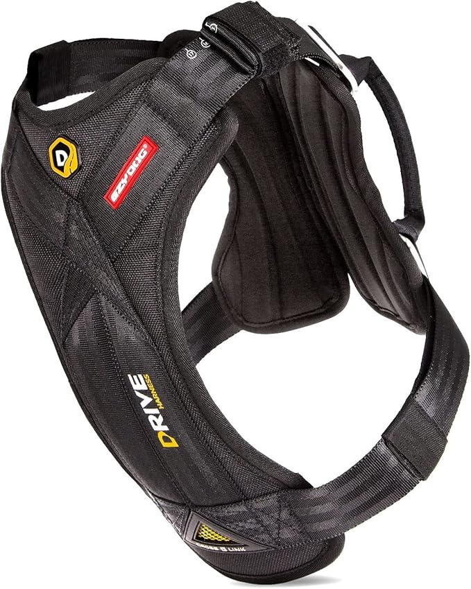 EzyDog Drive Dog Car Harness – Crash Tested and Certified (US-FMVSS 213) Dog Seat Belt Harness for Safe Travel, Adjustable with Padded Comfort (Small)-Mewly Pet