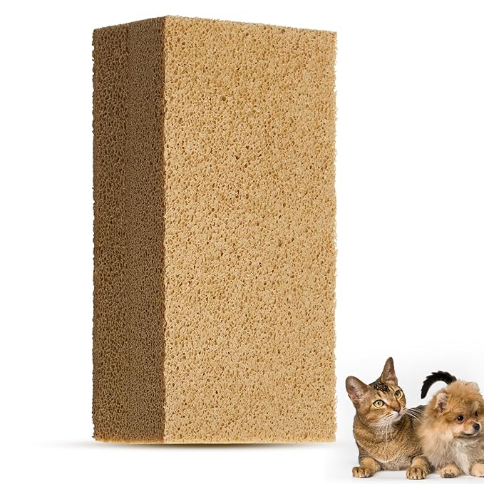 1 Pack Pet Hair Remover Sponge Cat and Dog Hair Sponge Rubber Pet Fur Lifter Removal Tool, Remove from Furniture, Carpet, Bedding, Clothing, 6.26 x 3.28 x 1.89 Inch-Mewly Pet