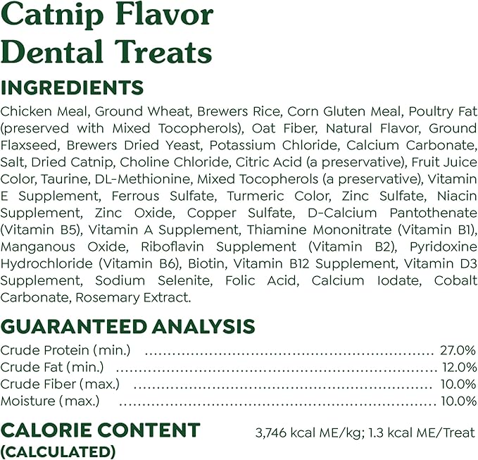 Greenies Feline Dental Cat Treats, Catnip Flavor, 21 oz. Tub-Mewly Pet