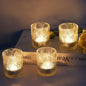Woho 24pcs Clear Votive Candle Holders, Glass Tea Lights Candle Holder for Wedding Table Centerpiece, Vintage Tealight Candle Holder Decor for Anniversary, Bridal Shower Christmas Party