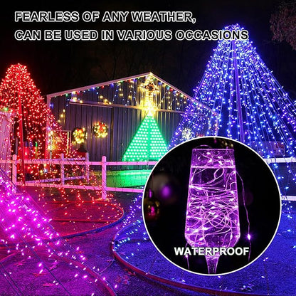 6PCS Multicolor Fairy Lights Battery Powered with Timer, 7ft 20LEDs Twinkle Mini Lights with Remote,Waterproof Small Silver Wire Firefly Starry for DIY Wedding Party Christmas