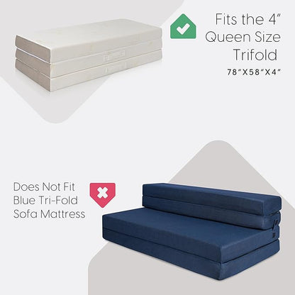 Milliard Carry Case for the Tri Folding Mattress Queen Size (78" x 58"x 4") (Mattress NOT Included)