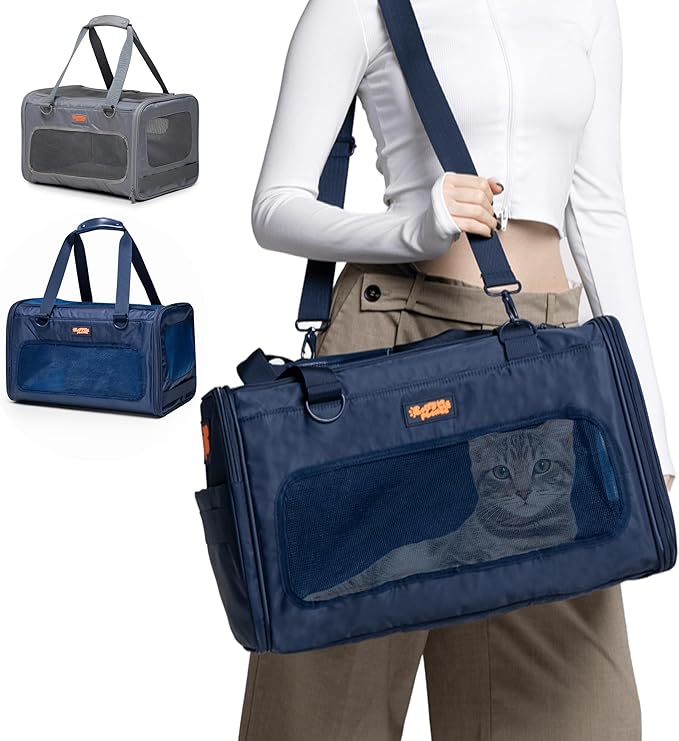 Dog Sling Carrier for Small Dogs – Pet Shoulder Bag with Safety Strap, Breathable Dog Pouch Carrier for Puppies and Cats – Soft Hands-Free Dog Carrier for Travel, Hiking, Shopping-Mewly Pet