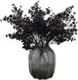 JAKY-Global Babys Breath Fabric Cloth Artificial Flowers 12 Bundle European Fake Silk Plants Decor Wedding Party Decoration Bouquets Real Touch DIY Home Garden (Black-12pcs)