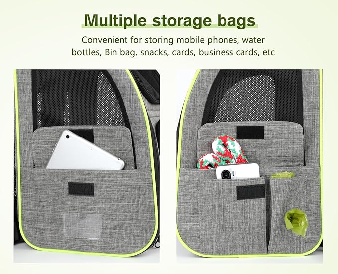 Pecute Pet Carrier Backpack with Shade Cover, Large Cat Carrier Backpack, Expandable Cat Backpack with Breathable Mesh for Medium Large Cats, Small Dogs, Dog Backpack Carrier for Travel Hiking-Mewly Pet