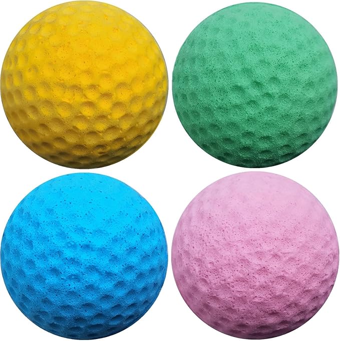 Cat Golf Balls for Indoor Kitten Toys - Interactive Sponge Foam Soccer Balls (Mixed)-Mewly Pet