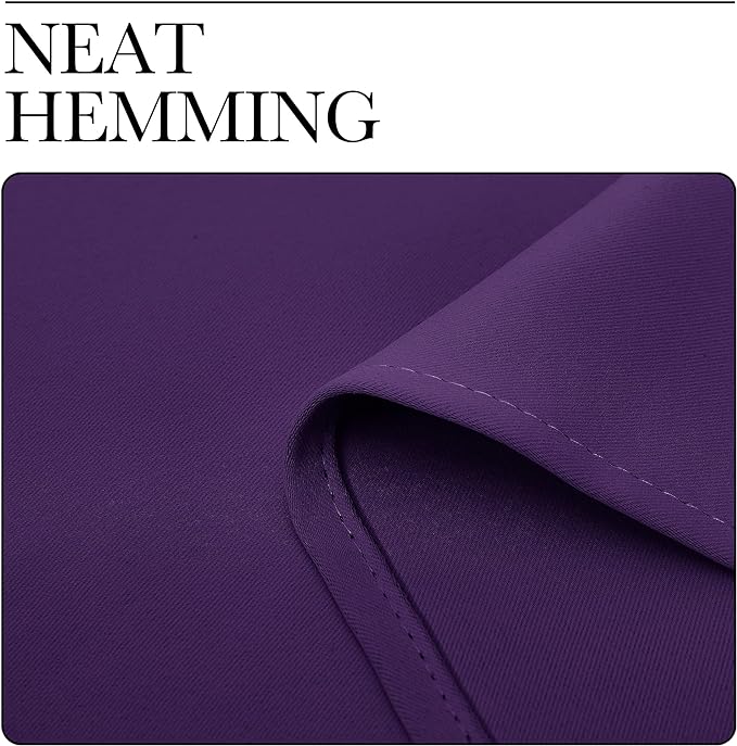 NICETOWN Purple Blackout Curtains 86 inches Long, Niose Reducing and Thermal Insulated Room Darkening Curtains for Girls Bedroom Living Room Window Decoration (55 inches Wide, 2 Panels)