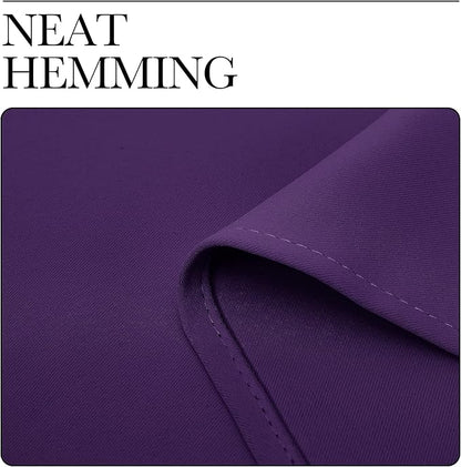NICETOWN Purple Blackout Curtains 96 inches Long, Niose Reducing and Thermal Insulated Room Darkening Curtains for Girls Bedroom Living Room Window Decoration (55 inches Wide, 2 Panels)