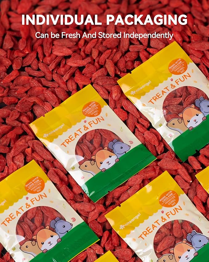 Niteangel Goji Berries Rabbits Snack Treats: 12pcs Natural Chew Toys for Bunny Chinchilla Guinea Pigs and Other Small Animals-Mewly Pet