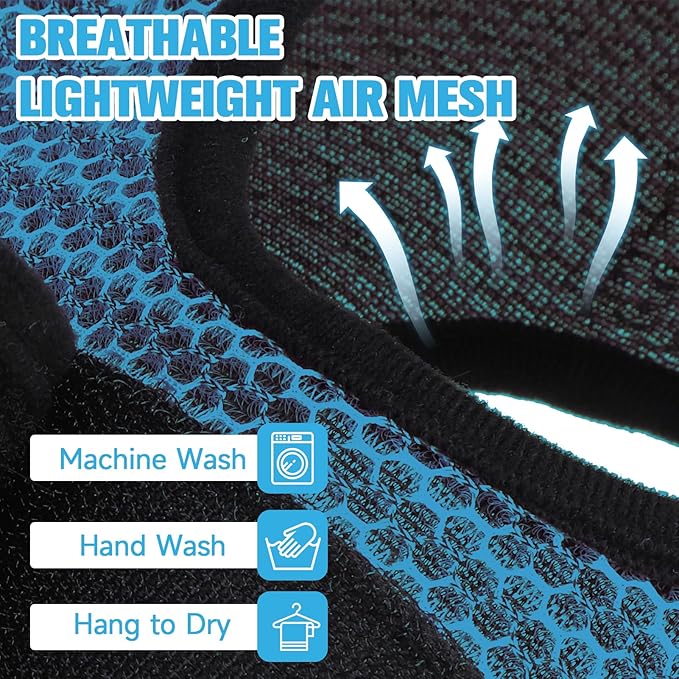 PAWCHIE Dog Grooming Hammock Harness for Dog Cat with Pet Nail Clipper Trimmer-Breathable Cat Hanger Sling for Trimming Clipping Nails-Dog Hammock Restraint Bag for Small Medium Large Dog, Dark Blue M-Mewly Pet