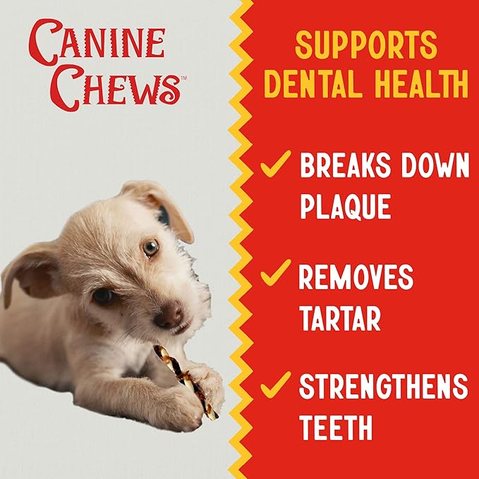 Canine Chews 5" Triple Flavor Rawhide Stick Twists for Small Dogs Dog Treat Dental Stick Chicken, Pork, Beef Flavor Chew Toy (100 Pack)-Mewly Pet