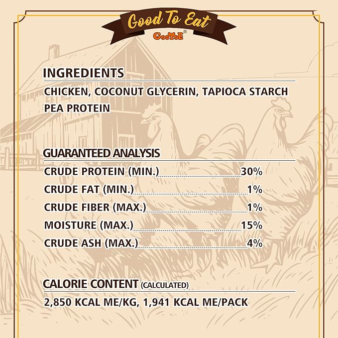 Gootoe Chicken Dog Treats – Chicken Sticks (Mini) 1.5 lb – All Natural, Grain-Free, Low Fat, Premium Training Chews, Healthy & Easily Digestible-Mewly Pet