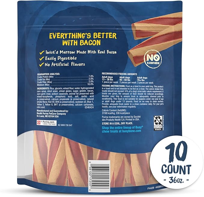 Purina Busy with Beggin’ Twist’d Adult Dog Chew Bone Treats - 10 ct. Pouch-Mewly Pet