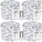 4-Pack Fairy Lights Battery Operated with Remote, Waterproof 33FT 100 LED Battery String Lights Outdoor Indoor, 8 Modes Twinkle Lights with Timer for DIY Home Centerpiece Christmas Decor (Cool White)