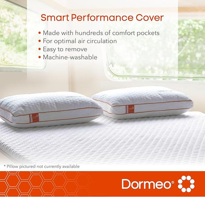 Dormeo RV King Cooling Mattress Topper, 3-Inch with Octaspring® Technology for Optimal Back Support, Medium Firmness
