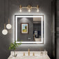 TokeShimi 30 x 30 LED Bathroom Mirror, Lighted Bathroom Vanity Mirror with Lights,Brighter Frontlit and Backlit Light up Anti Fog Mirror