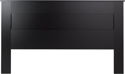 Prepac Stylish Flat Wood Panel Headboard for King Size Beds, Simplistic Wooden King Headboard 2.25" D x 81" W x 48" H, Black, BHFK-1301-1