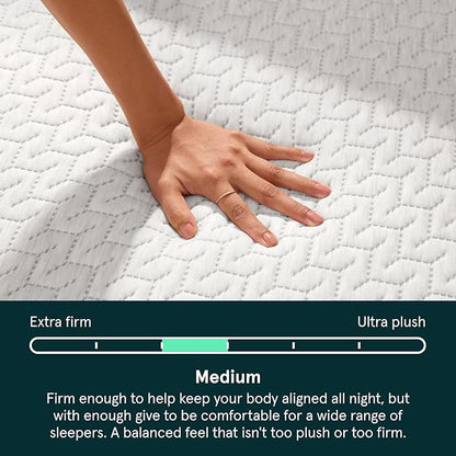 Tuft & Needle Original Medium Cal King Size Adaptive Foam Mattress in a Box, Cooling Gel, Pressure Relief, Supportive, 100 Night Trial, Fiberglass Free, CertiPUR-US, 10-Year Limited Warranty
