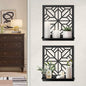 Aesthetics Candle Wall Holder, Modern Bathroom Wall Art for Living Room Bedroom Bathroom (2 Pack 11.8 x 13 in)
