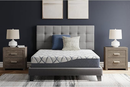 Signature Design by Ashley 10 Inch Chime Elite 2.0 Firm Green Tea Memory Foam Mattress for Cool Sleep and Pressure Relief, King, Fiberglass Free, Mattress In A Box