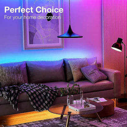 DAYBETTER LED Strip Lights 400 ft, Smart Light with App Remote Control, RGB LED Lights for Bedroom, Music Sync Color Changing for Room Home Decor Party Festival Halloween, Christmas (4 Rolls)