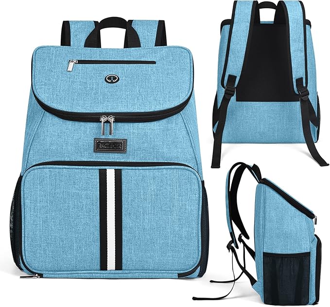 BAGLHER丨Dog Travel Bag, Airline Approved Pet Supplies Backpack, Dog Travel Backpack with 2 Silicone Collapsible Bowls and 2 Food Baskets-Mewly Pet