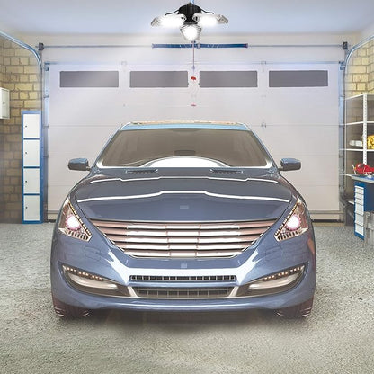 Ontel Beyond Bright LED Garage Light - Ultra-Bright, White Light that is Energy Efficient, Durable, Long-Lasting and Easy to Install (Pack of 2)