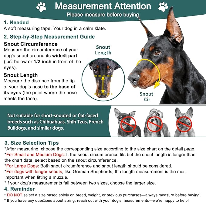 BARKLESS Dog Muzzle, Silicone Basket Muzzle for Small Medium Large Dogs, Soft Cage Mouth Cover Prevent Biting Chewing, Allow Drinking Panting, Suitable for German Shepherd-Mewly Pet