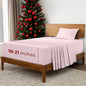 Mellanni Extra Deep Twin Sheets - 3 PC Iconic Collection Bedding - Hotel Luxury, Ultra Soft, Cooling Bed Sheets - Wrinkle, Fade, Stain Resistant (Twin, Blush Pink)