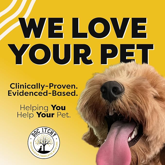 Doc Itchy Rejuvenating Hair-Grower Dog Pet Chews | 10mg Melatonin for Dogs | Hair Growth Booster | Senior Dog Energizer | Calming | Medical-Strength | Food Allergy Safe | Vegan | 90 Count-Mewly Pet