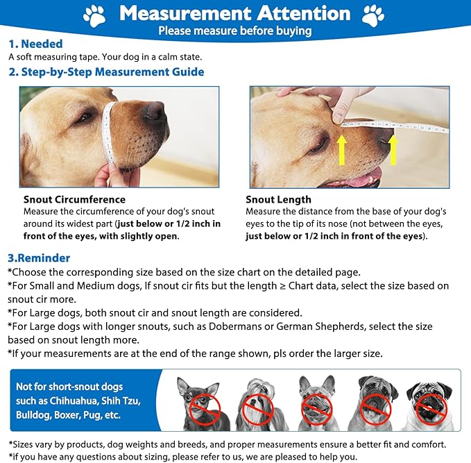 Mayerzon Dog Muzzle, Breathable Basket Muzzles for Small, Medium, Large and X-Large Aggressive Dogs Beagle German Shepherd Doberman, Cage Mouth Guard Stop Biting Chewing for Grooming Training-Mewly Pet