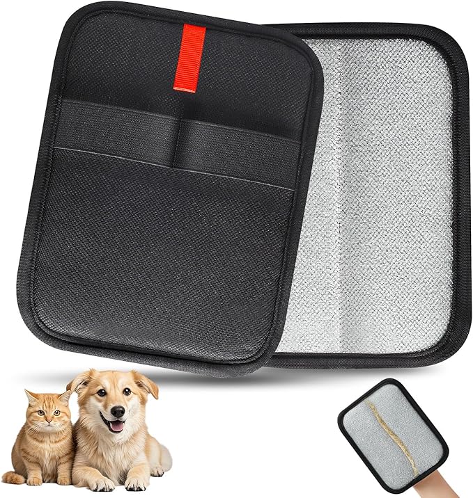 1 Pcs Static Pet Hair Removal Glove, Reusable Electrostatic Pet Cat Dog Hair Remover Grooming Gloves Brush Tool for Couch, Furniture, Carpet, Car Seat-Mewly Pet