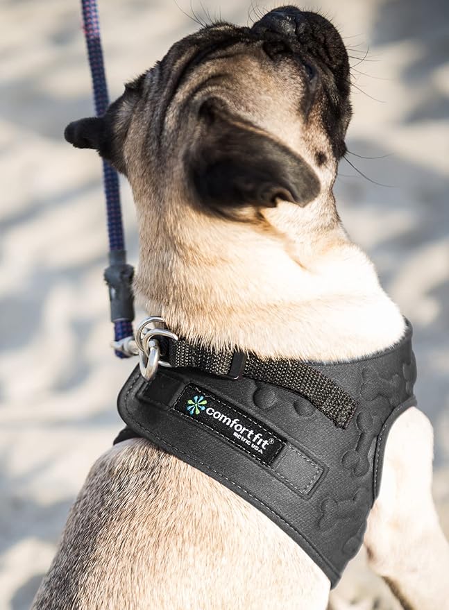 Comfort Fit Dog Harness No Pull No Escape Harness Adjustable Buckles Soft Padded Reflective Choke Step in Dog Vest with Easy Control Handle for Small Medium Large Dogs & Puppies-Mewly Pet