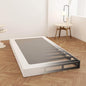 Box Spring Twin 4 Inch Low Profile, Heavy Duty Metal Box Spring Bed Base with Fabric Cover, Mattress Foundation, Easy Assembly, Noise Free, Black