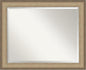 Amanti Art Bronze Bathroom Mirror for Over Sink, 27x33 Elegant Brushed Bronze Rectangle Vanity Mirror, Large Casual Frame, Hangs Horizonally and Vertically, Bathroom Wall Decor, Beveled Edge